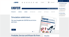 Desktop Screenshot of cadfem.de