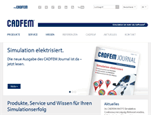 Tablet Screenshot of cadfem.de