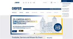 Desktop Screenshot of cadfem.ch